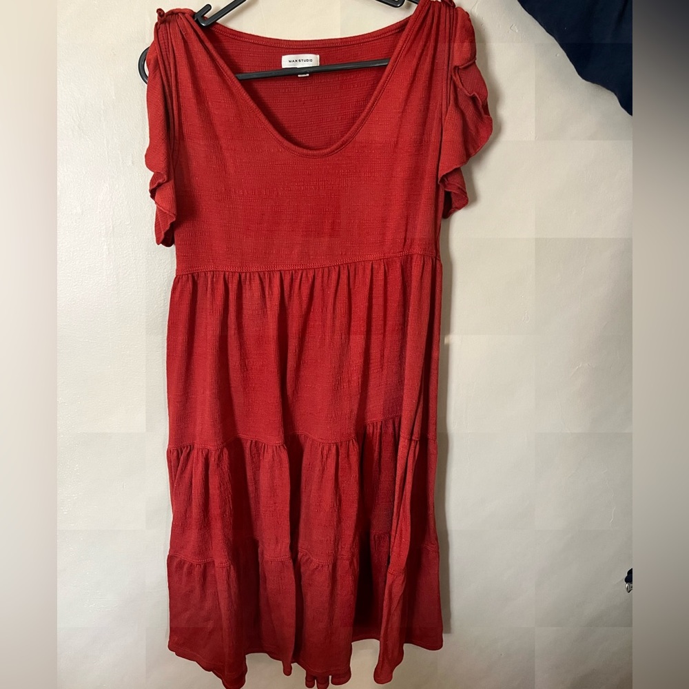 Flowy Max Studio Orange Sundress - Size Small/Medium